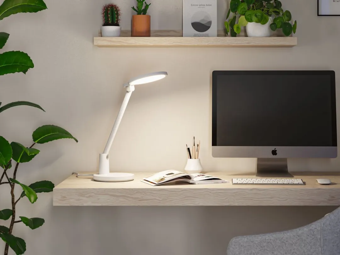 Paulmann Darba LED-bureaulamp 1150lm 15W - Wit mat - afbeelding 6 van 6