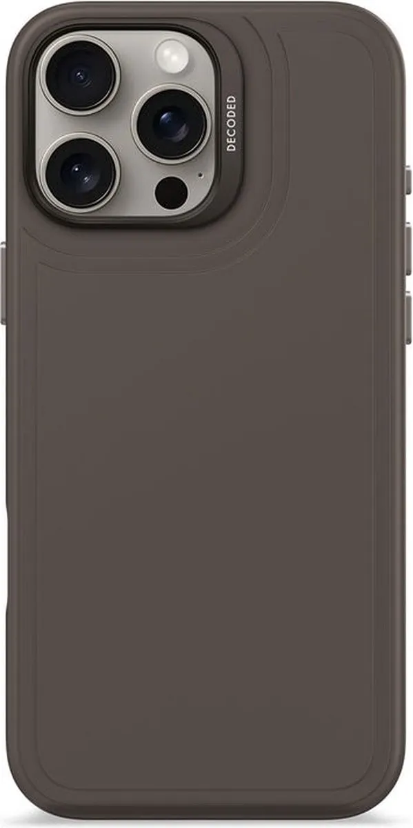 Decoded Siliconen Hoesje iPhone 16 Pro Max - Phantom Zwart