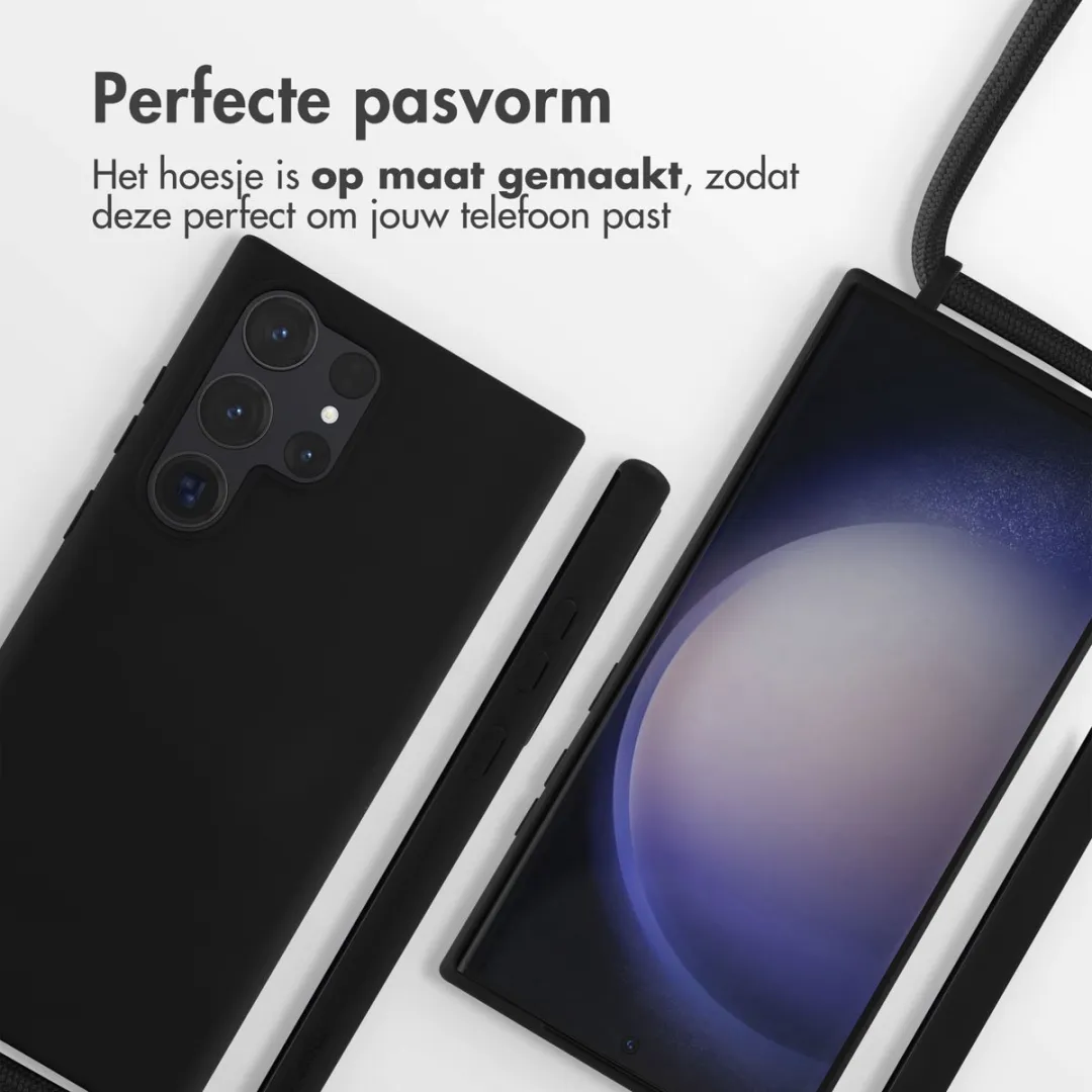 Imoshion Hoesje Samsung Galaxy S23 Ultra - Siliconen Zwart