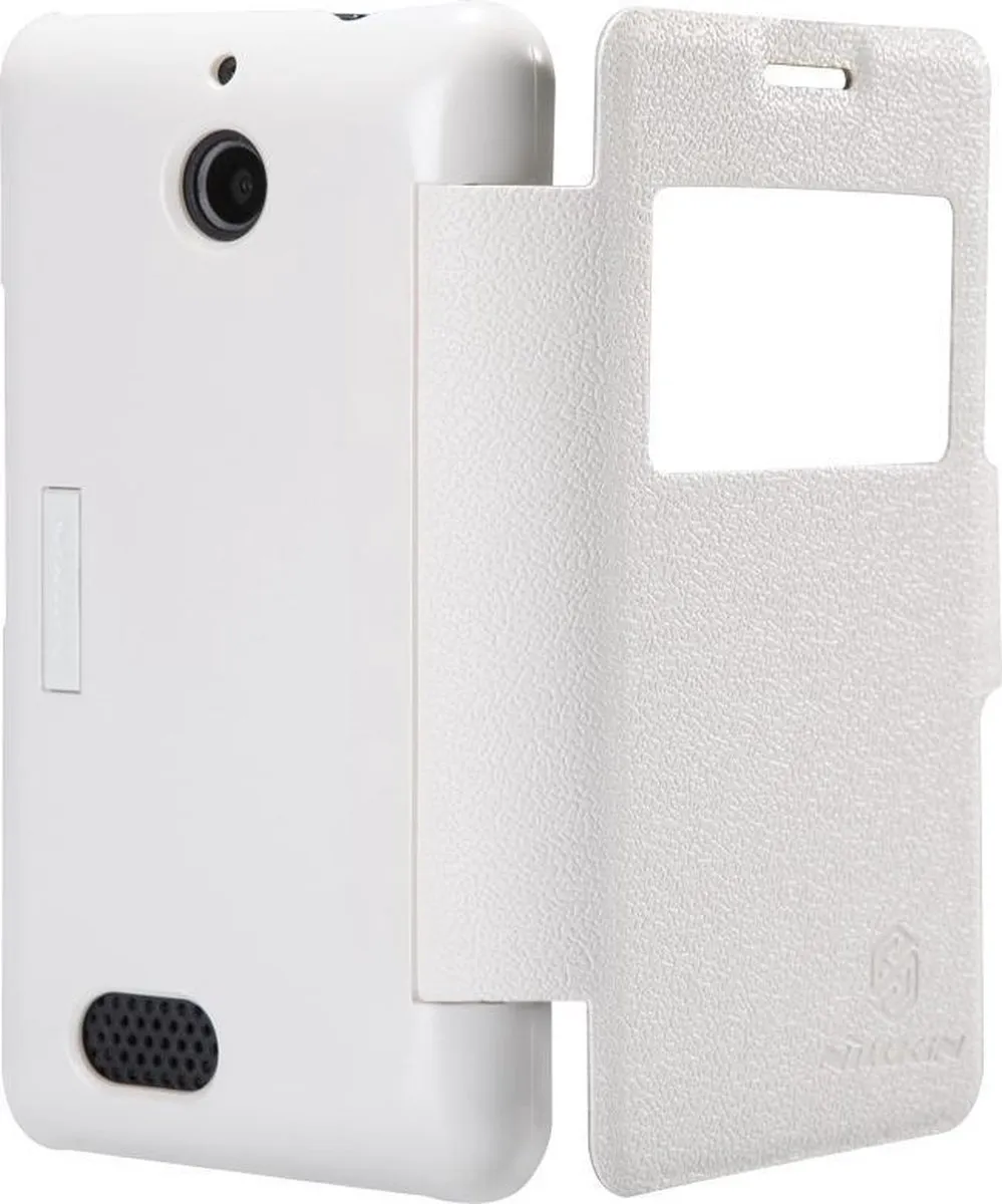 Nillkin Leather Case Fresh Series Sony Xperia E1 - Wit - afbeelding 6 van 6