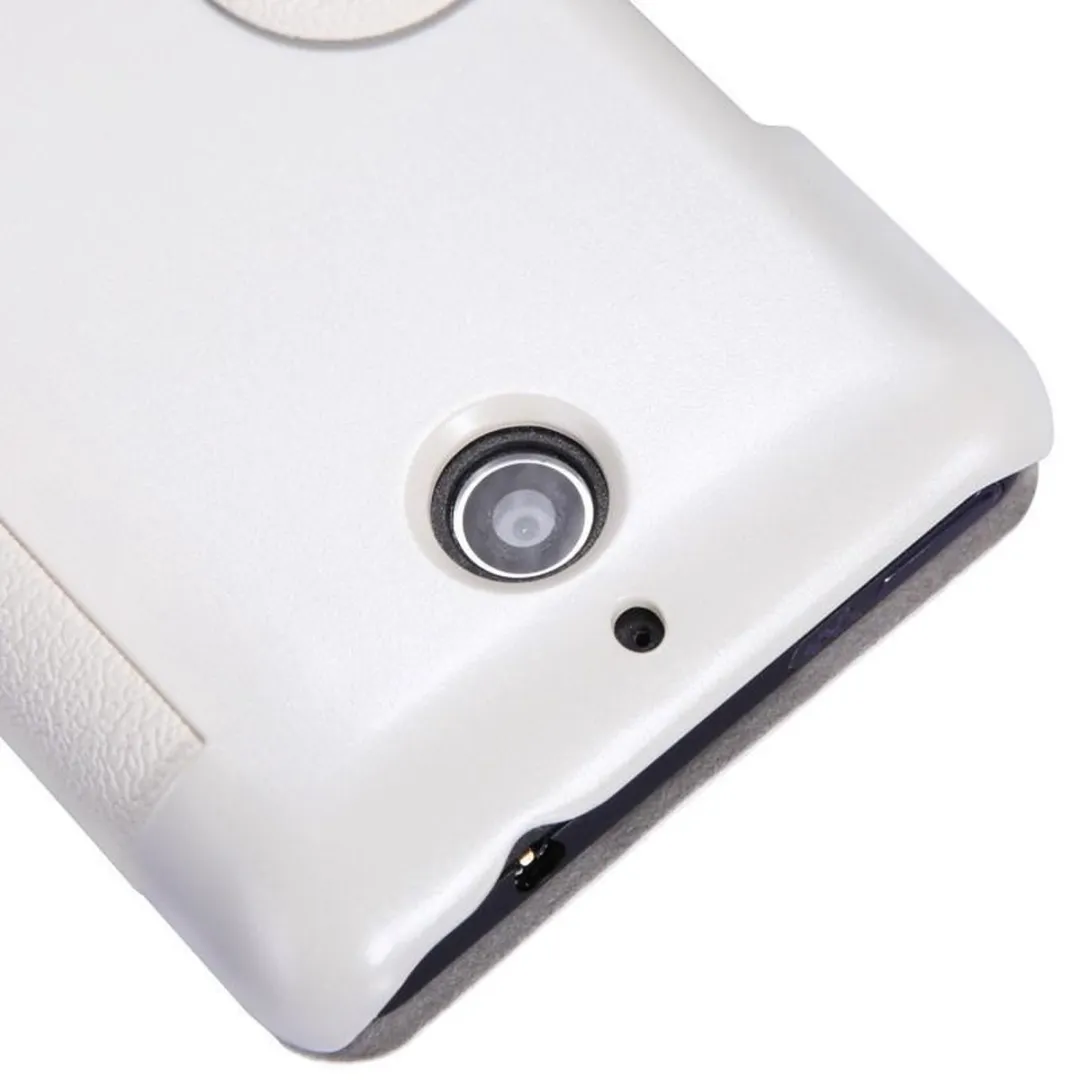 Nillkin Leather Case Fresh Series Sony Xperia E1 - Wit - afbeelding 3 van 6