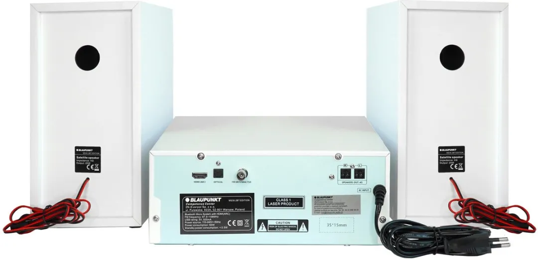 Blaupunkt MS30.02BT Stereo Set - Wekkerradio - Wit