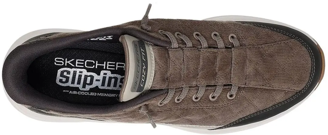 Skechers Contour Foam Cordelux Instappers - Olive - afbeelding 3 van 6