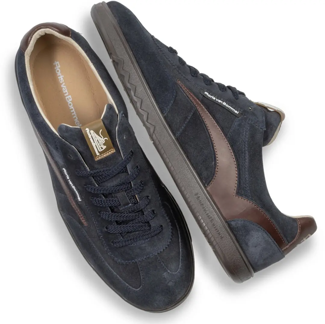 Floris van Bommel De Zaler Heren Sneakers - Blauw - afbeelding 2 van 6