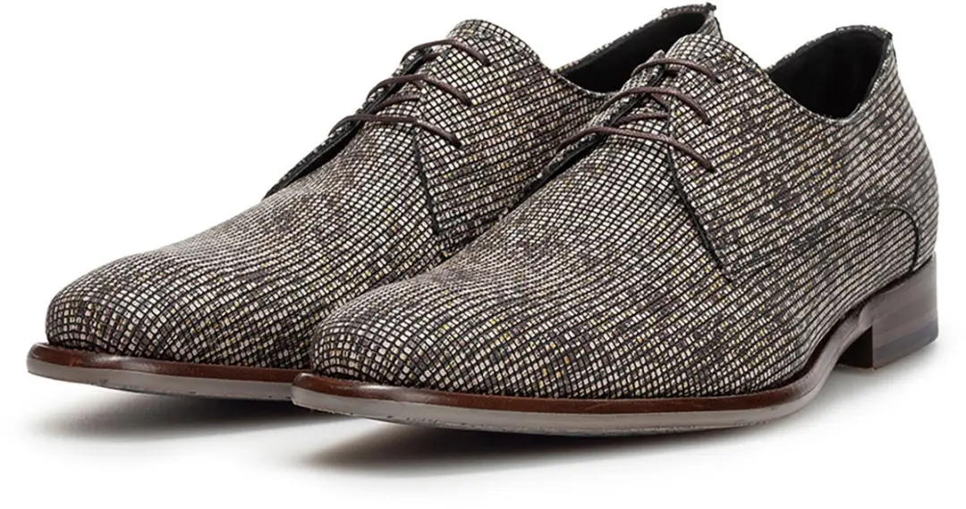 Floris van Bommel De Stijler Veterschoenen - Bruin/Combi - afbeelding 2 van 6