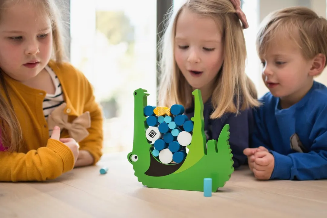 BS Toys Krokodil GA348 Behendigheidsspel - 21-delig - Multikleur