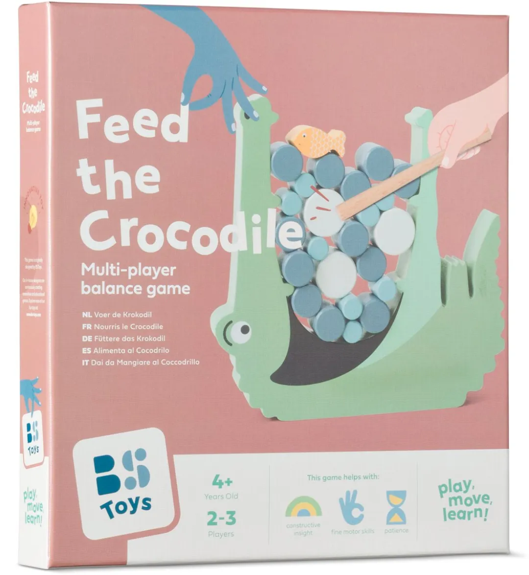 BS Toys Krokodil GA348 Behendigheidsspel - 21-delig - Multikleur