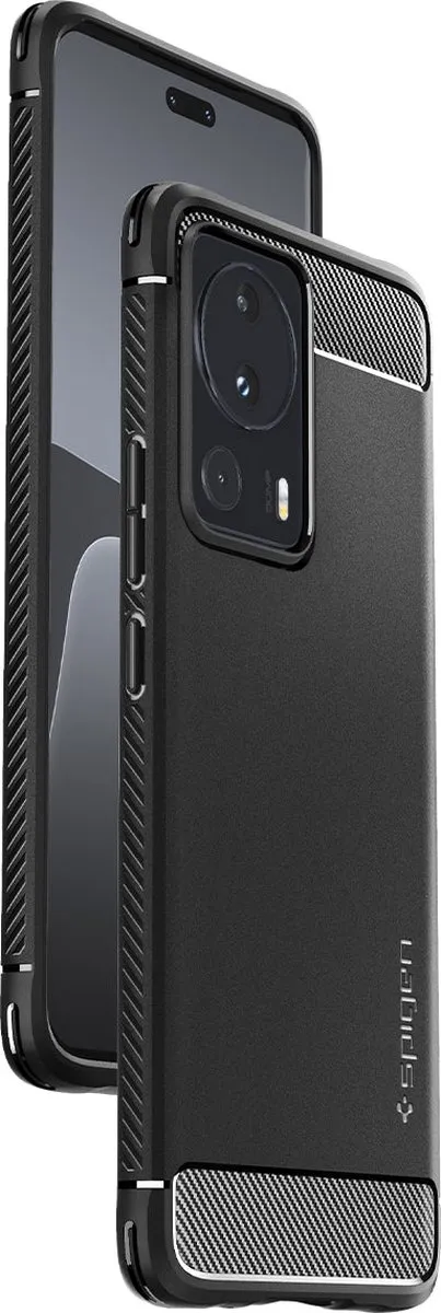 Spigen Rugged Armor ACS05324 Xiaomi 13 Lite Hoesje - Zwart - afbeelding 4 van 6