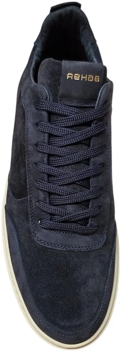 Rehab Oliver Mid Suede Heren Sneakers - Donker Blauw - afbeelding 3 van 4