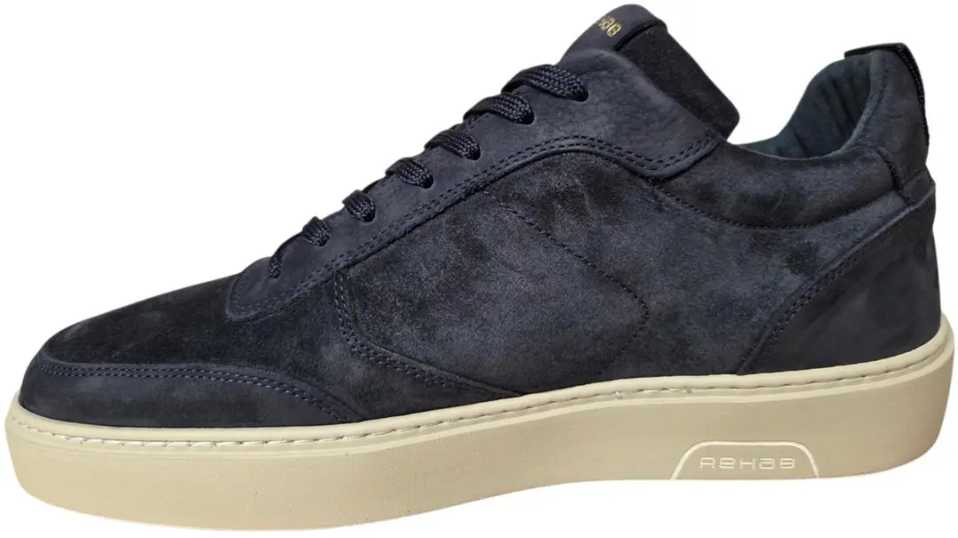 Rehab Oliver Mid Suede Heren Sneakers - Donker Blauw - afbeelding 4 van 4