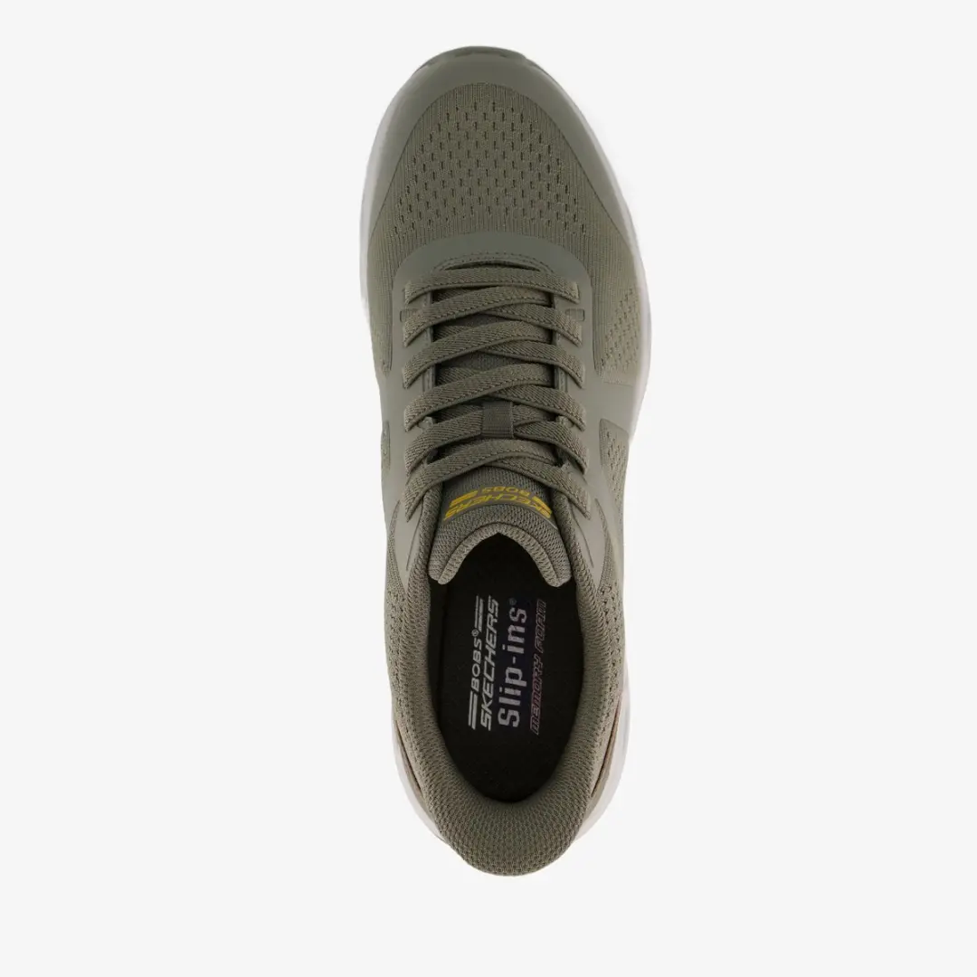 Skechers Slip-ins: BOBS Sport Squad heren sneakers groen - Maat 45 - Extra comfort - Memory Foam - afbeelding 2 van 6