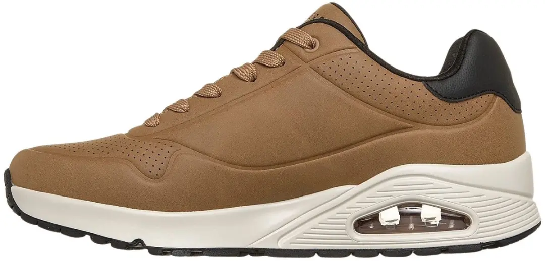 Skechers Uno Vintage Steps Heren Sneakers - Bruin - afbeelding 4 van 5