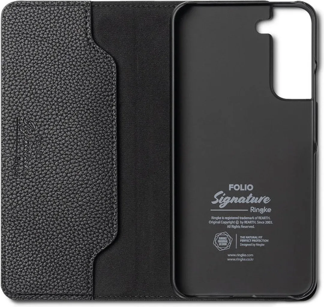 Ringke Folio Signature Standard Hoesje - Samsung Galaxy S22 Plus - Zwart