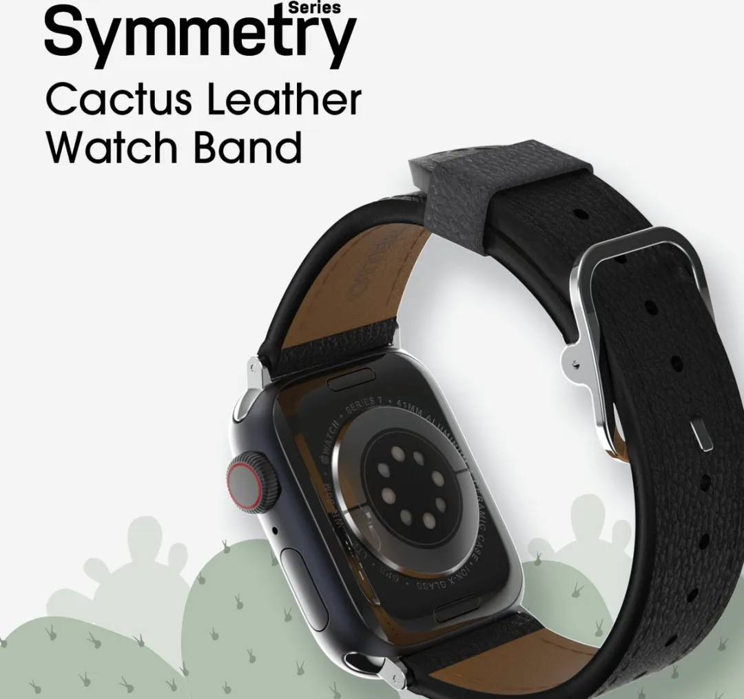 OtterBox Symmetry Cactus Leren Bandje Apple Watch - 38-41mm - Zwart