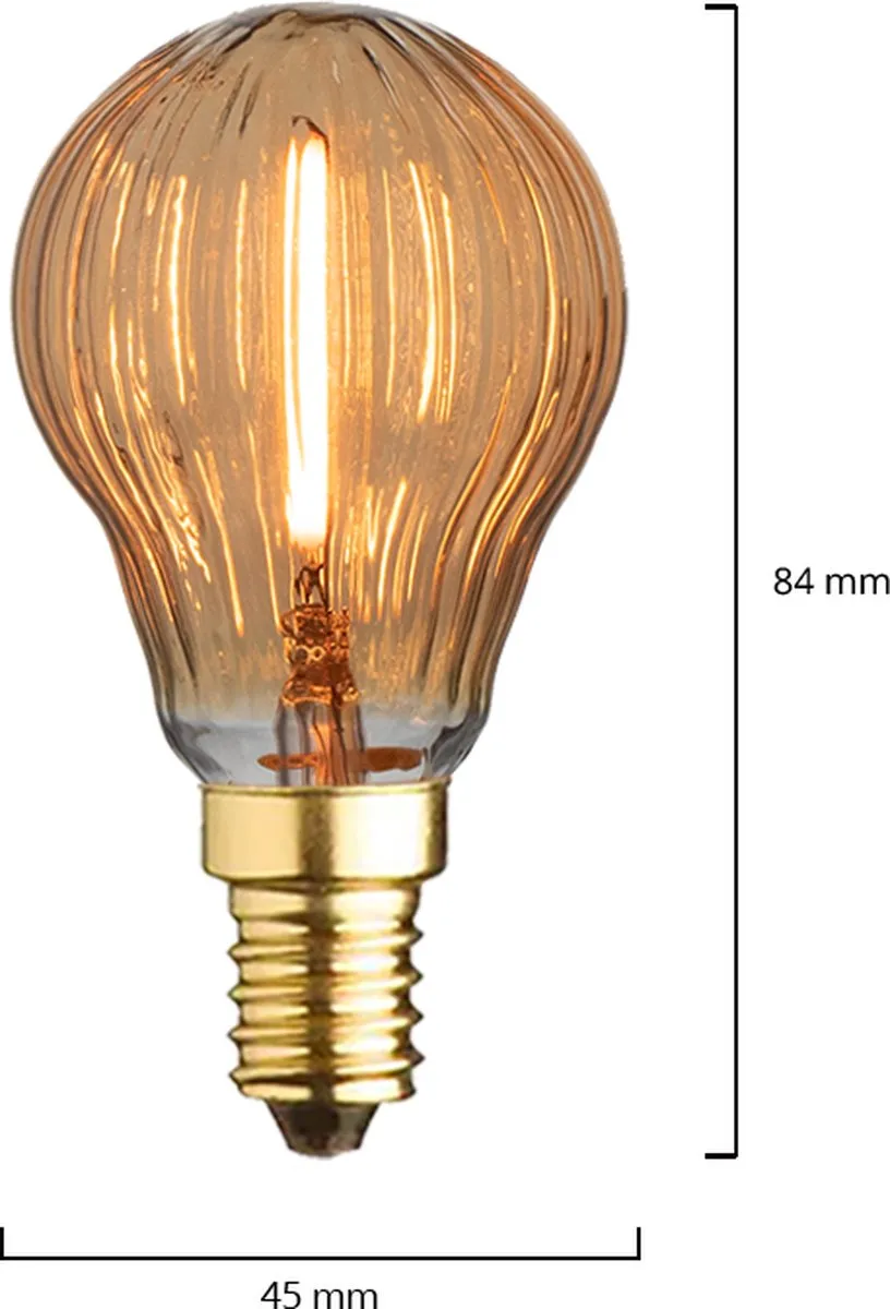 Lybardo E14 LED Lamp 0.6W 2100K - 10 Stuks - Amber
