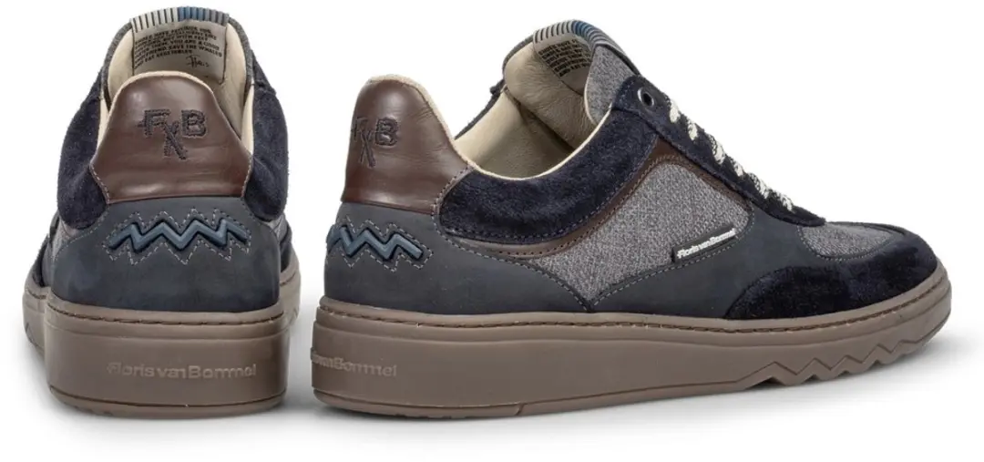 Floris van Bommel De Kupster 09.03 Heren Sneakers - Blauw - 41 - afbeelding 3 van 6