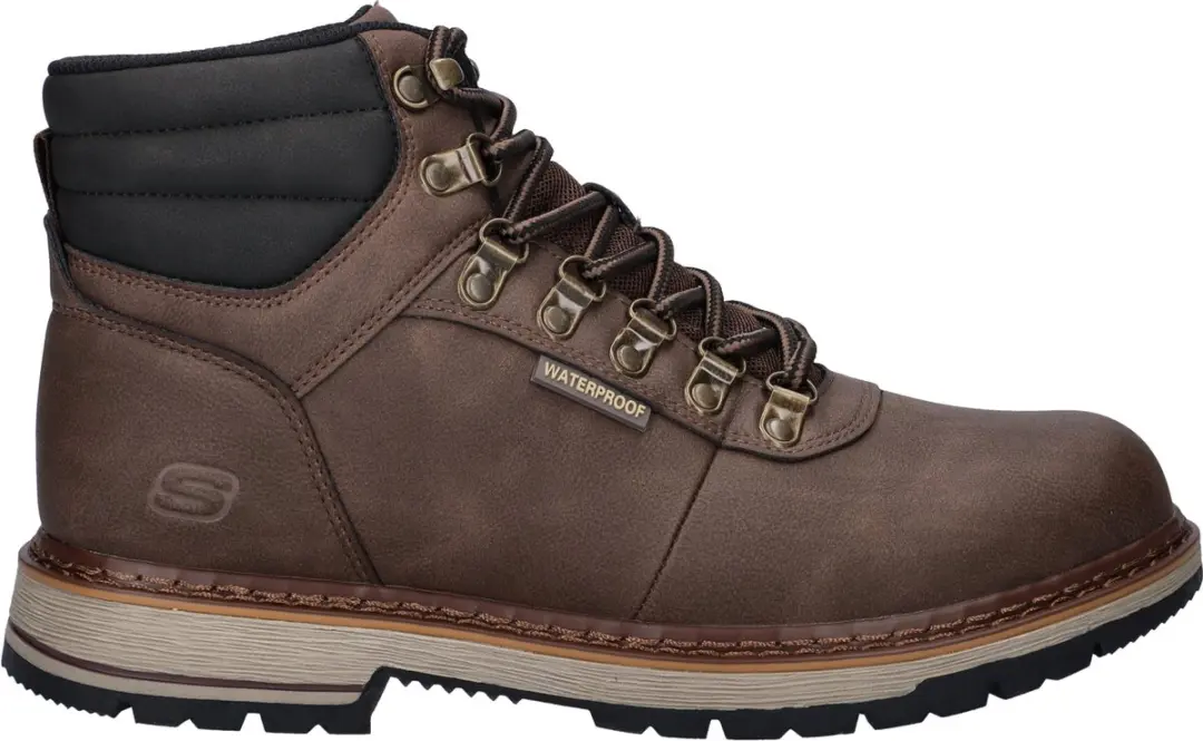 Skechers Corado heren veterboot - Bruin - Maat 42