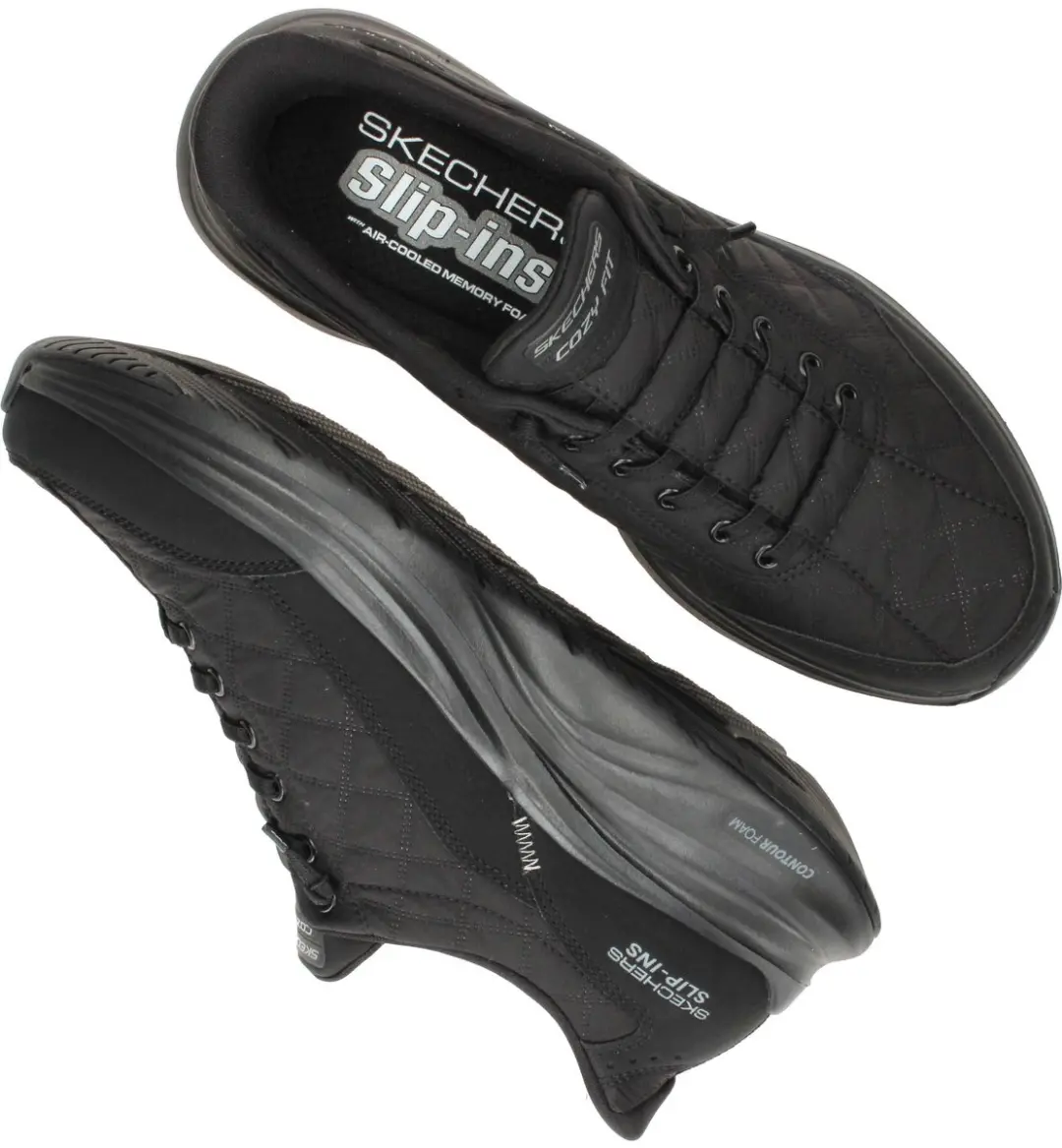 Skechers Slip-Ins Contour Foam Heren Sneakers - Zwart - afbeelding 5 van 6