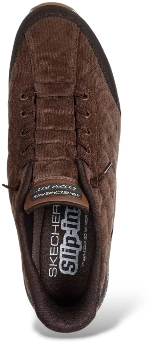 Skechers Contour Foam Cordelux Heren Instappers - Bruin - afbeelding 6 van 6