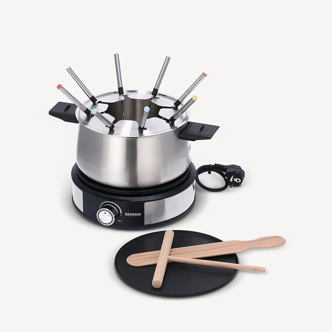 Severin FO 2471 Fondue-Crêpes-Combi 1500W - 8 Personen