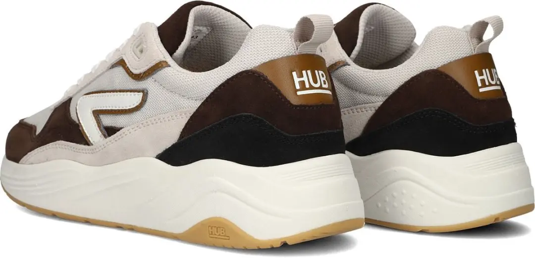 Hub Glide Heren Lage Sneakers - Bruin Suède - afbeelding 6 van 6