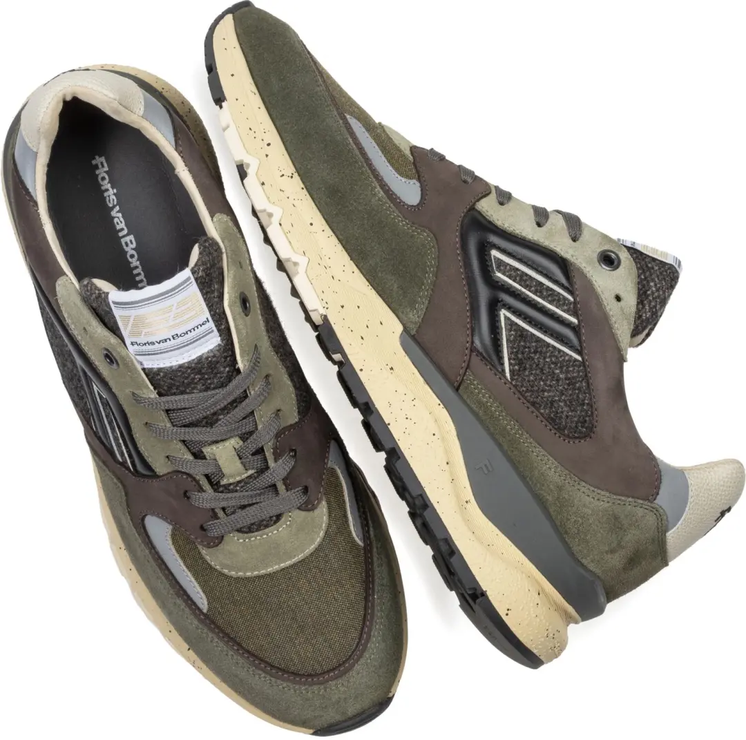 Floris van Bommel De Treener Sneakers Heren - Groen - afbeelding 2 van 6