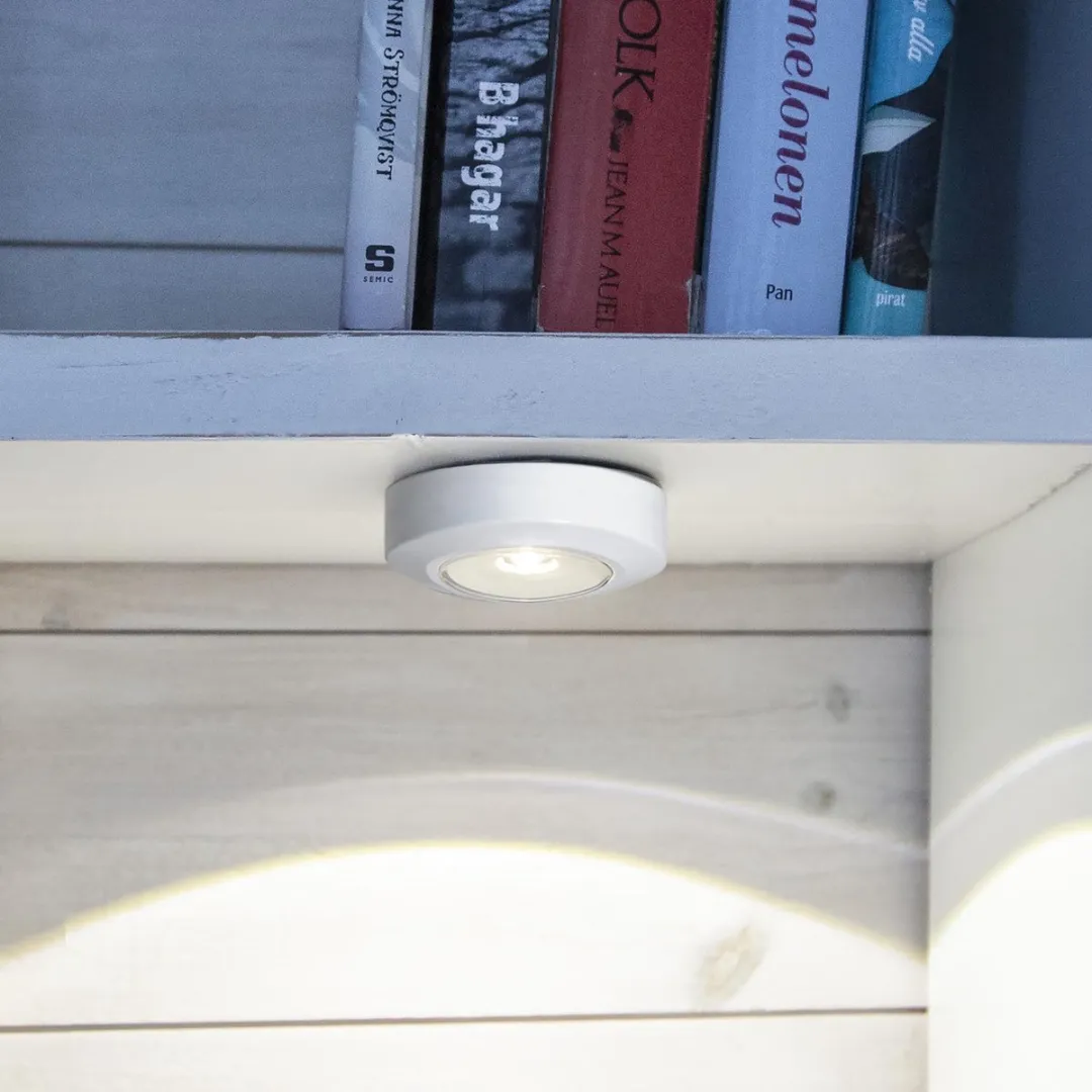 Star Trading LED Nachtlampje Warm Wit Ø6,9cm - Drukgevoelig