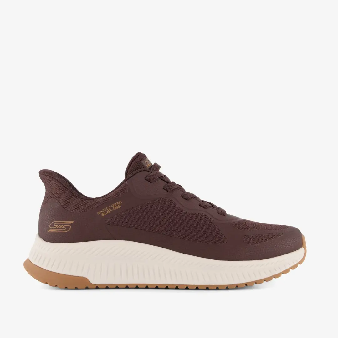 Skechers Slip-ins BOBS Sport Squad Sneakers - Bruin - 47.5 - afbeelding 6 van 6