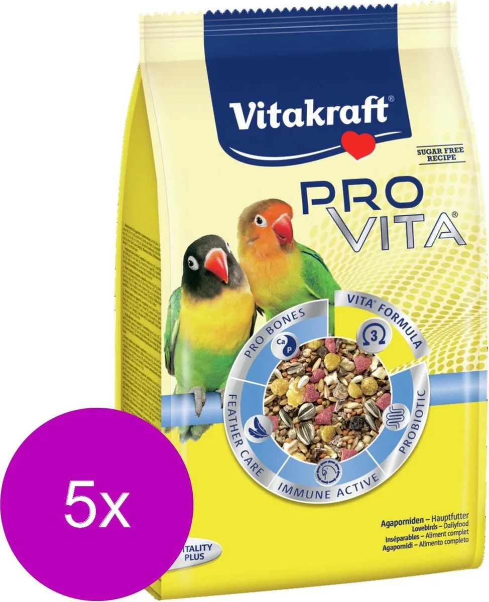 Vitakraft Pro Vita Agapornis Vogelvoer - 20 Stuks