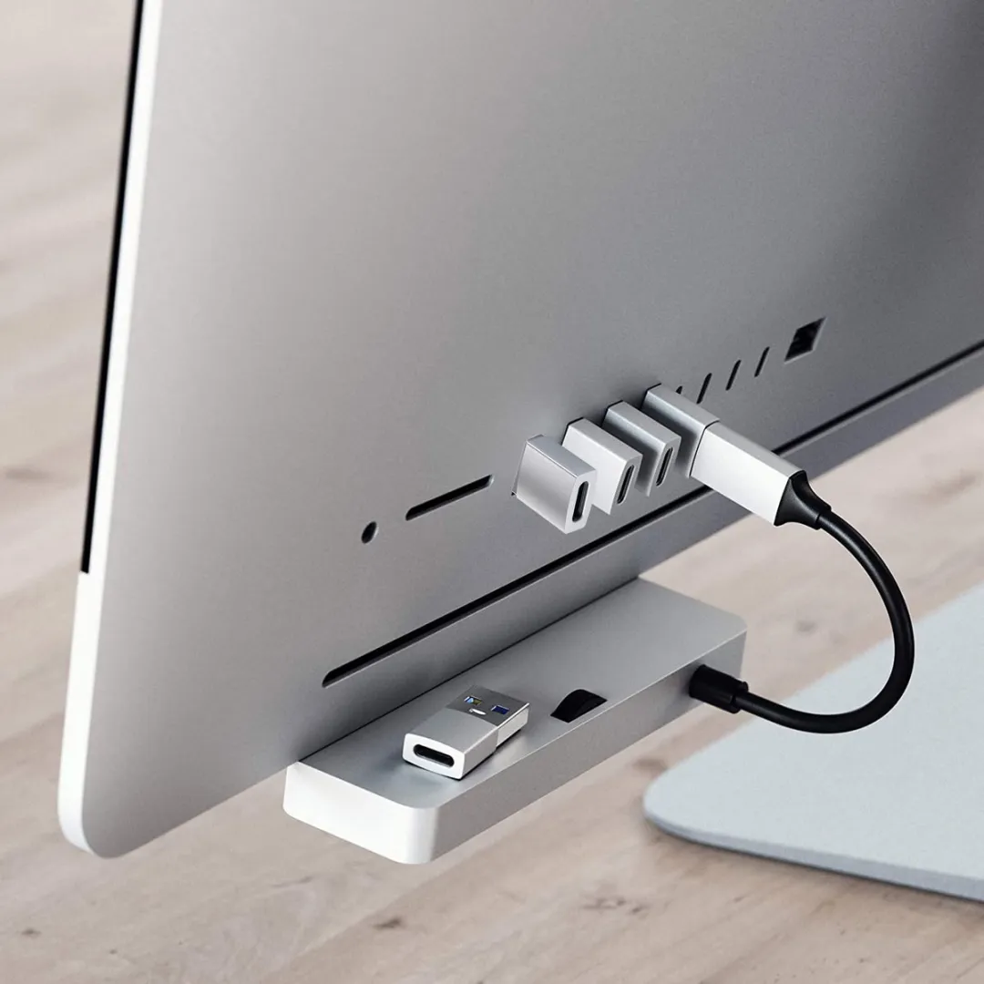 Satechi SA-ST-TAUCS USB-A naar USB-C Adapter - Zilver