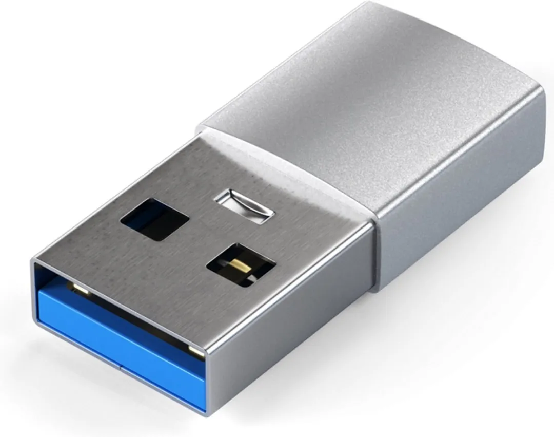 Satechi SA-ST-TAUCS USB-A naar USB-C Adapter - Zilver