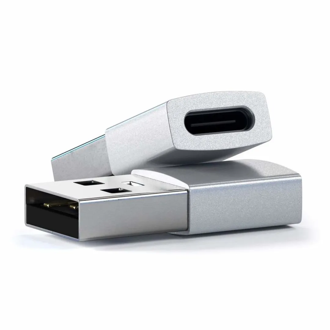 Satechi SA-ST-TAUCS USB-A naar USB-C Adapter - Zilver