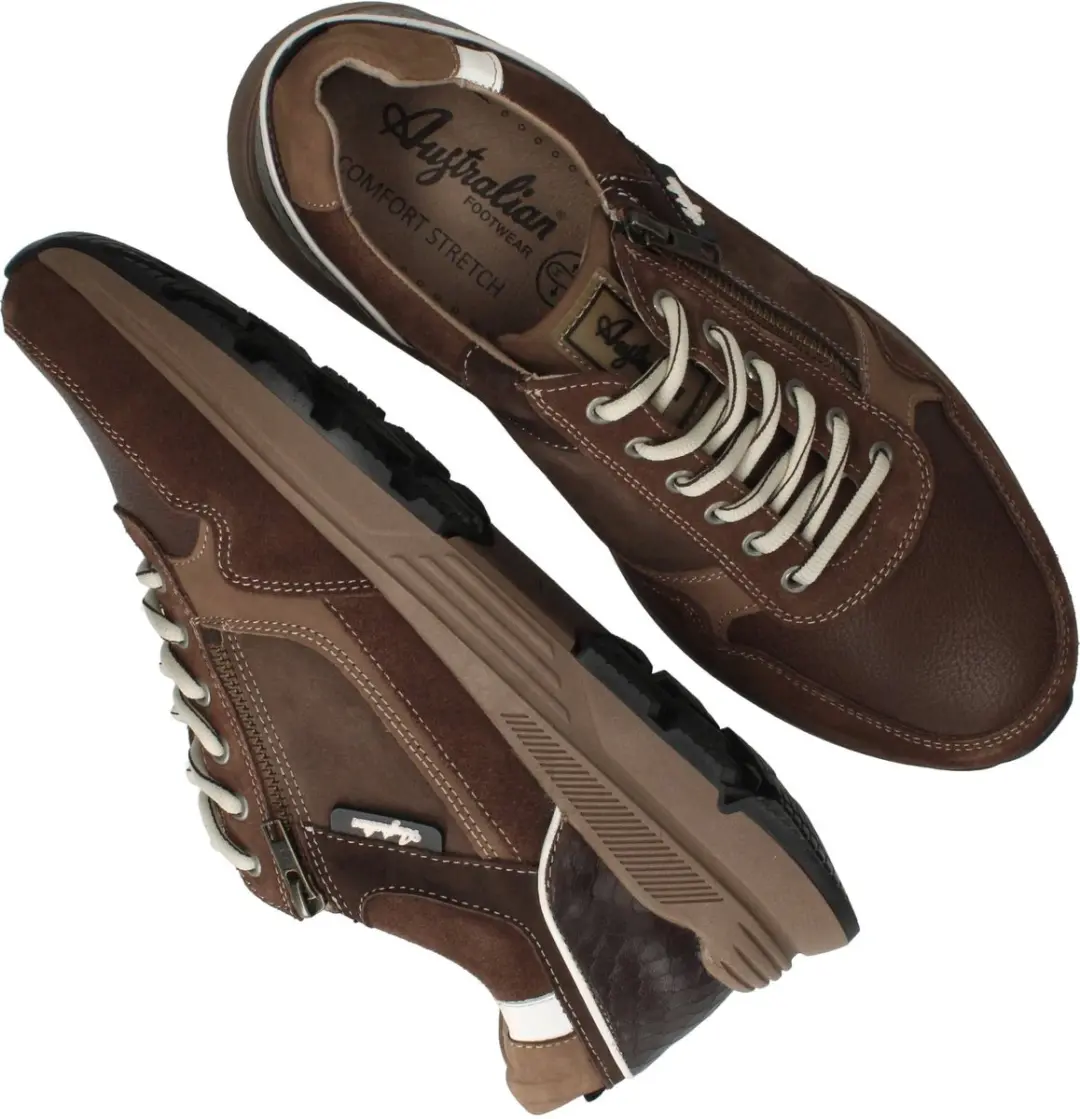 Australian Connery Heren Sneakers - Bruin - 45 - afbeelding 5 van 6