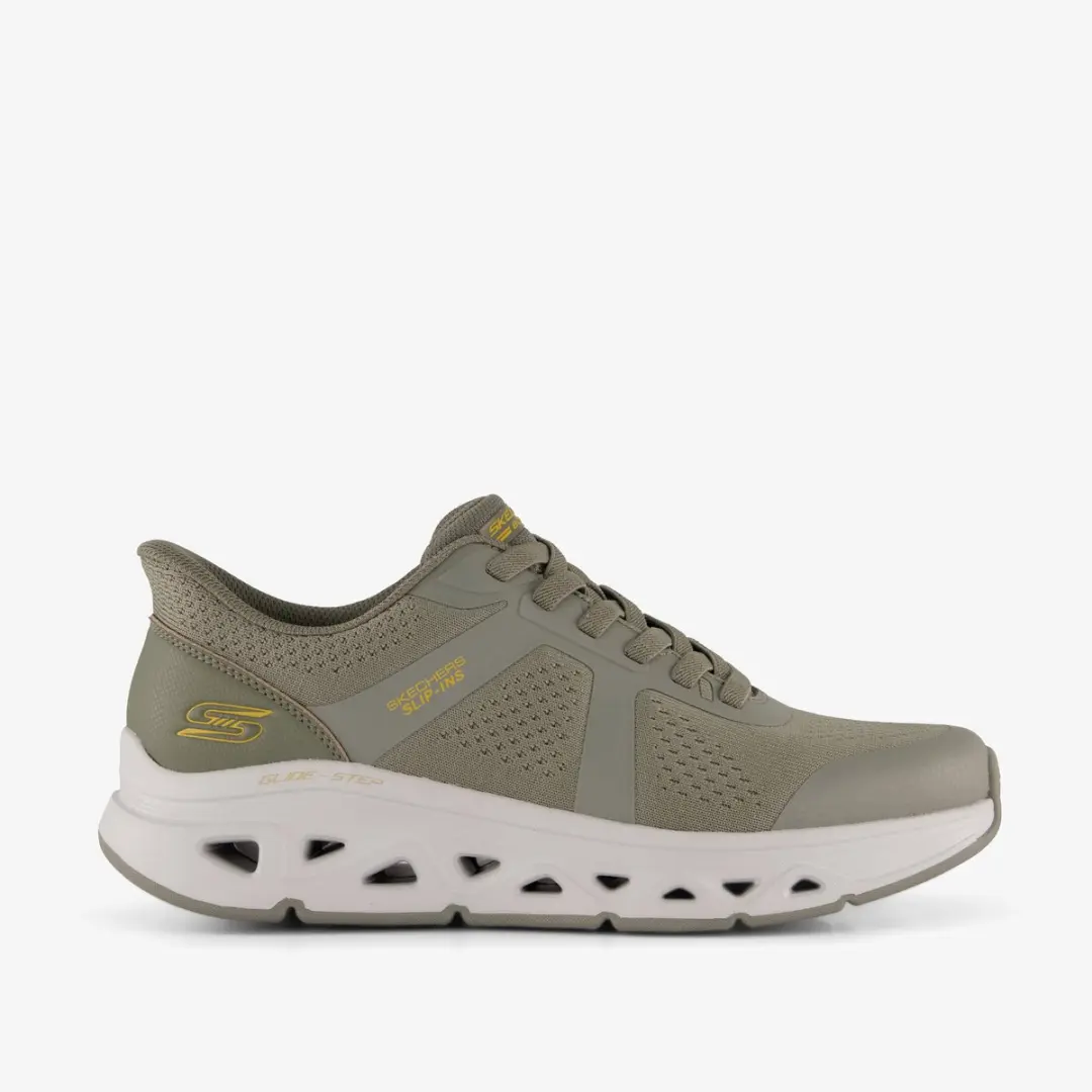 Skechers Slip-ins: BOBS Sport Squad heren sneakers groen - Maat 46 - Extra comfort - Memory Foam - afbeelding 5 van 6