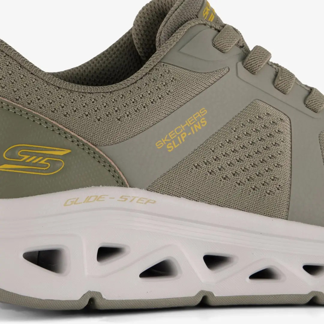 Skechers Slip-ins: BOBS Sport Squad heren sneakers groen - Maat 46 - Extra comfort - Memory Foam - afbeelding 4 van 6