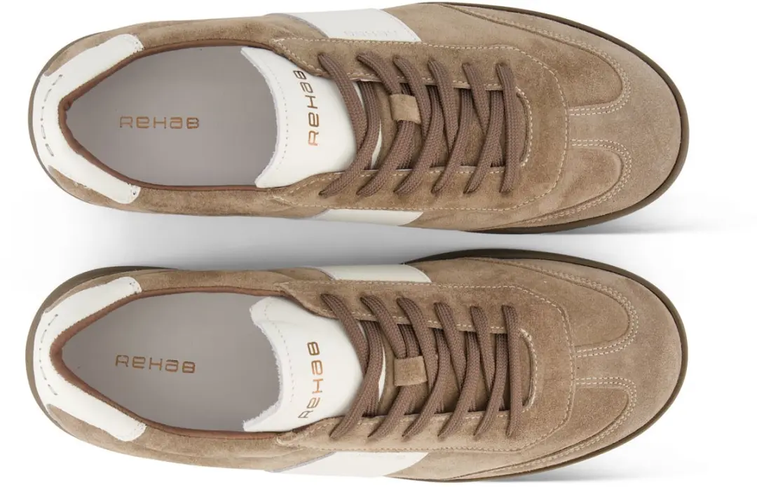 Rehab Zack Suede 4702 Sneakers Heren - Taupe - afbeelding 6 van 6