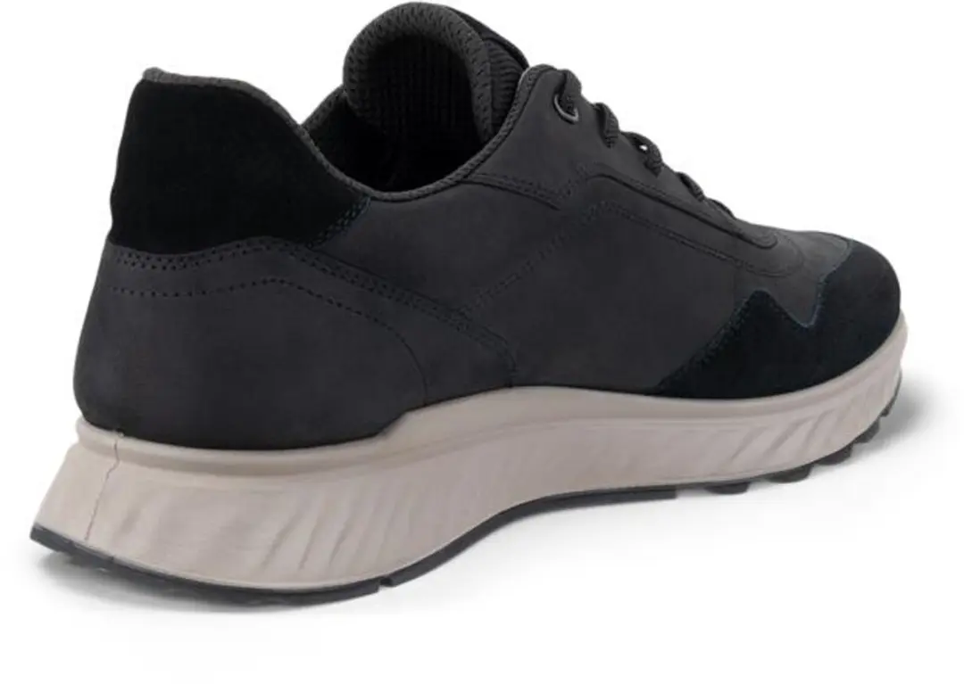 ECCO Sneakers Heren Nubuck - Zwart - 46 - afbeelding 5 van 6