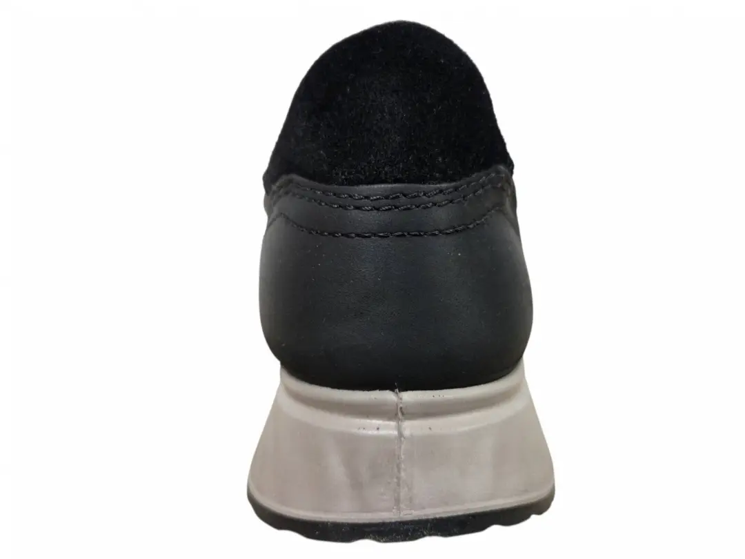 ECCO Sneakers Heren Nubuck - Zwart - 46 - afbeelding 3 van 6