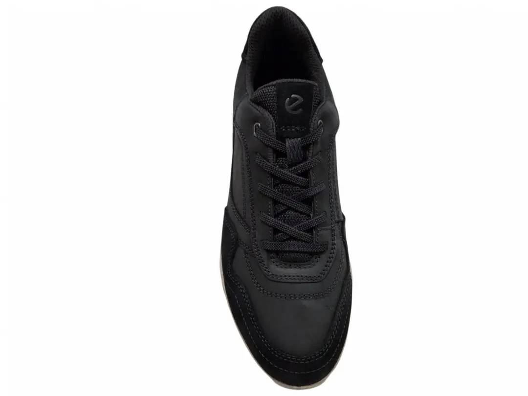 ECCO Sneakers Heren Nubuck - Zwart - 46 - afbeelding 2 van 6
