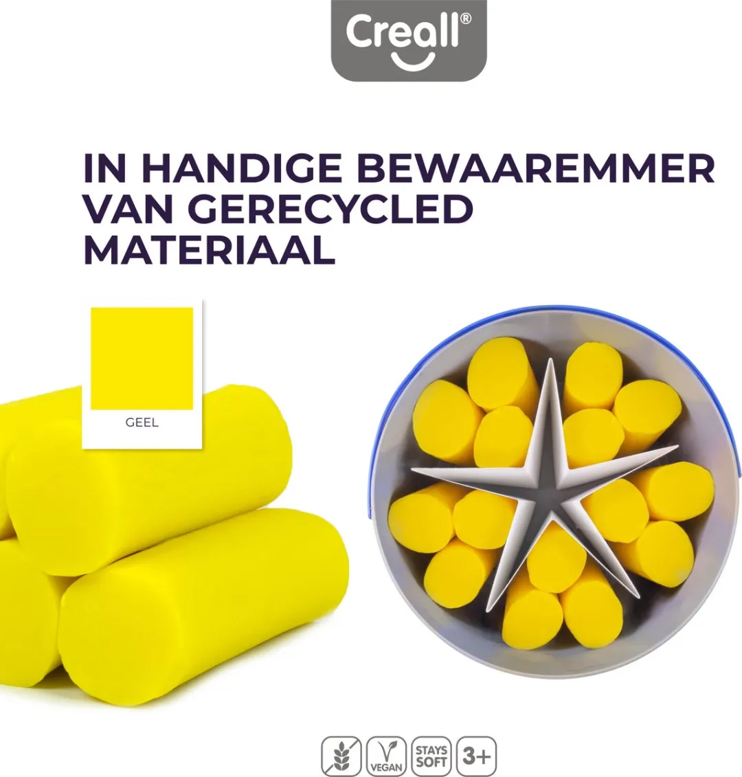 Creall Supersoft Boetseerklei Geel 1750g