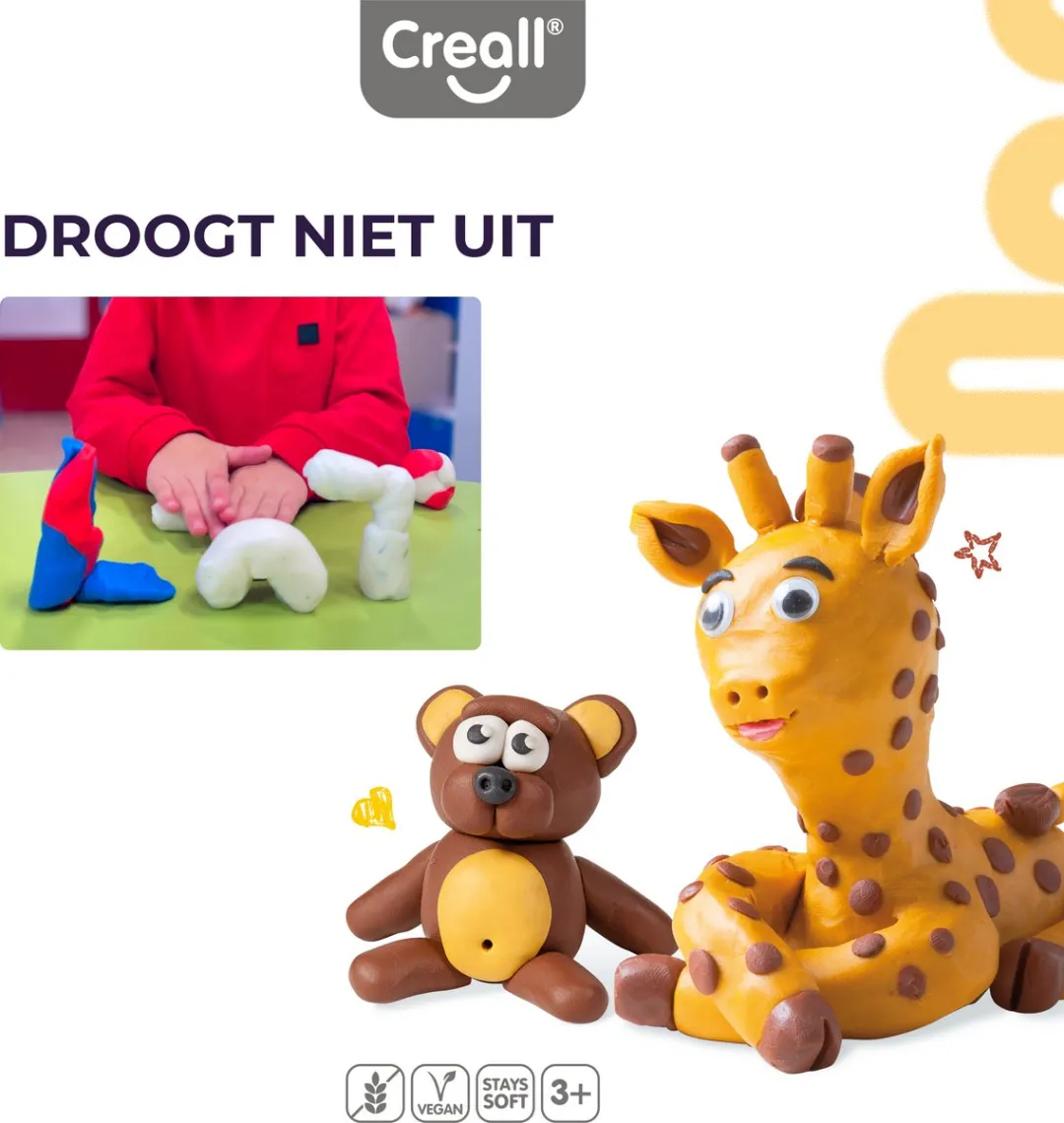 Creall Supersoft Boetseerklei Geel 1750g