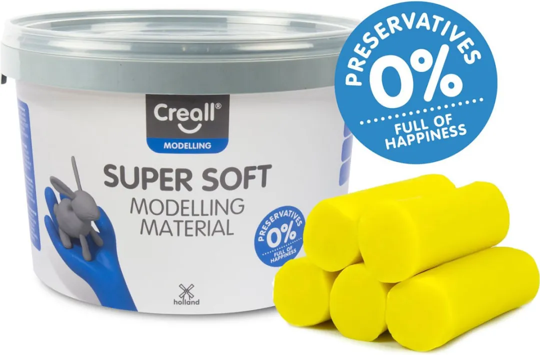 Creall Supersoft Boetseerklei Geel 1750g