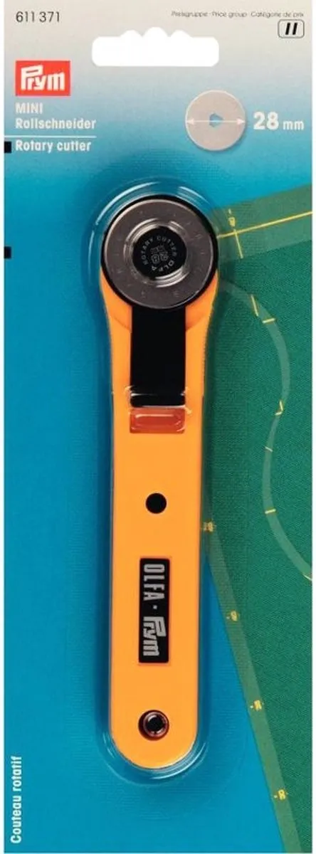 Prym Olfa Rolmes 28mm - Geel/Zwart - afbeelding 6 van 6