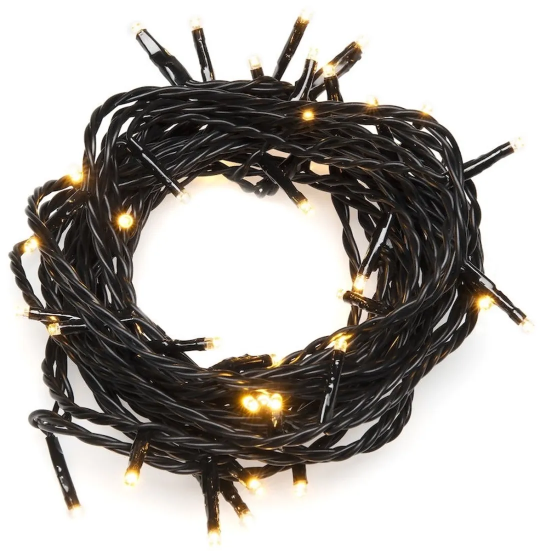 Konstsmide 3612 Snoerverlichting 80xLED 1904cm - 24V - Warmwit - Zwart