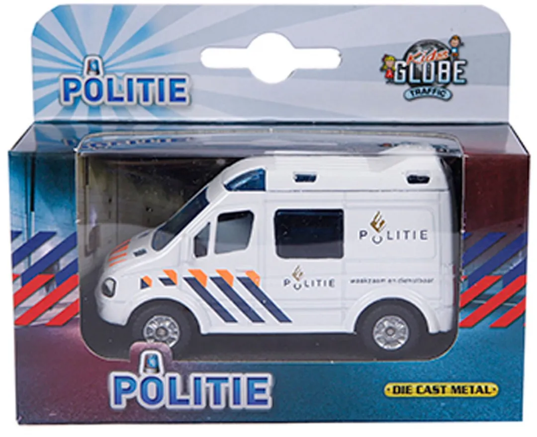 Kids Globe Die-cast Politieauto NL Blauw - MPN 520084