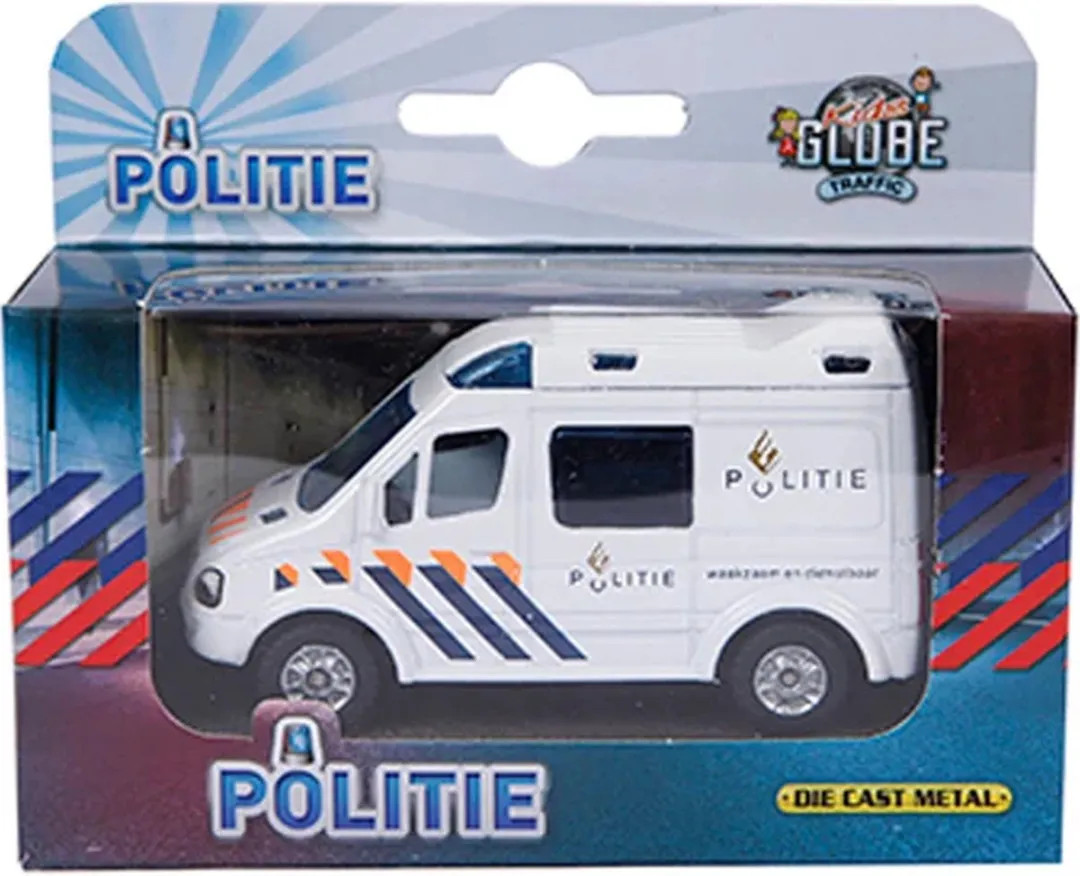 Kids Globe Die-cast Politieauto NL Blauw - MPN 520084