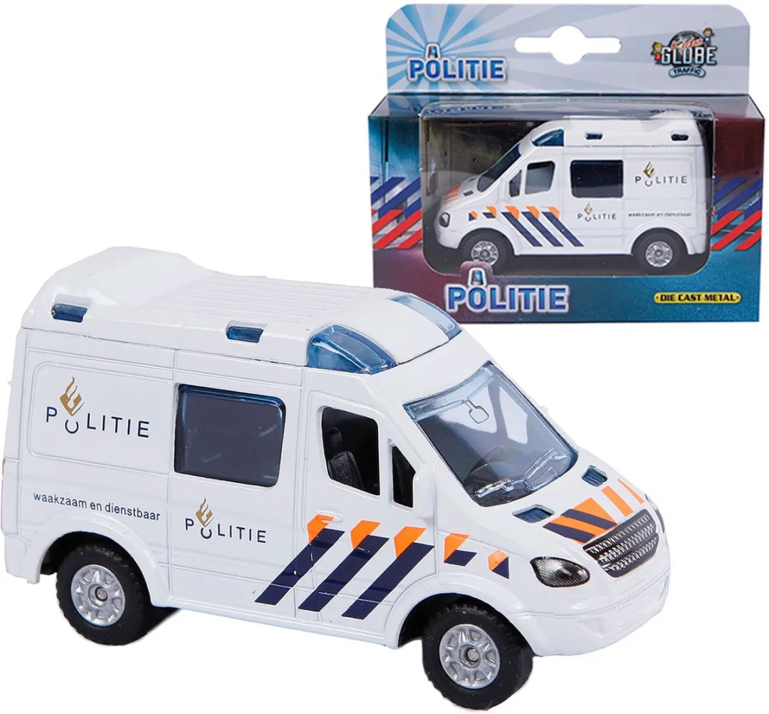 Kids Globe Die-cast Politieauto NL Blauw - MPN 520084