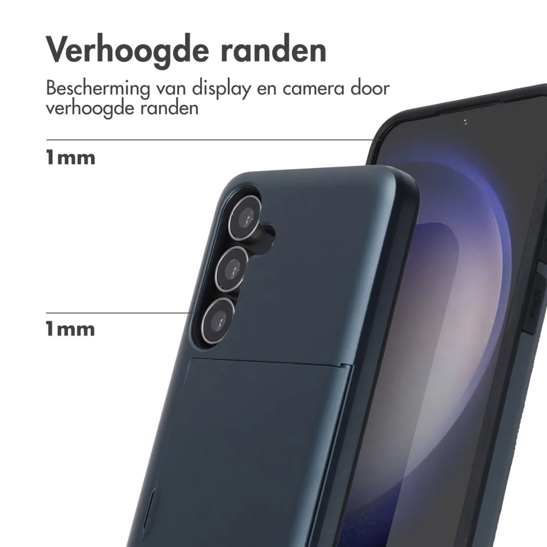 Imoshion Hoesje Samsung Galaxy S25 FE - Donkerblauw - 2 Pasjes