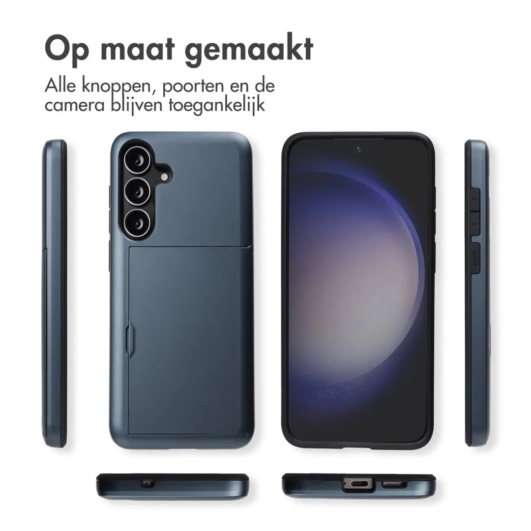 Imoshion Hoesje Samsung Galaxy S25 FE - Donkerblauw - 2 Pasjes