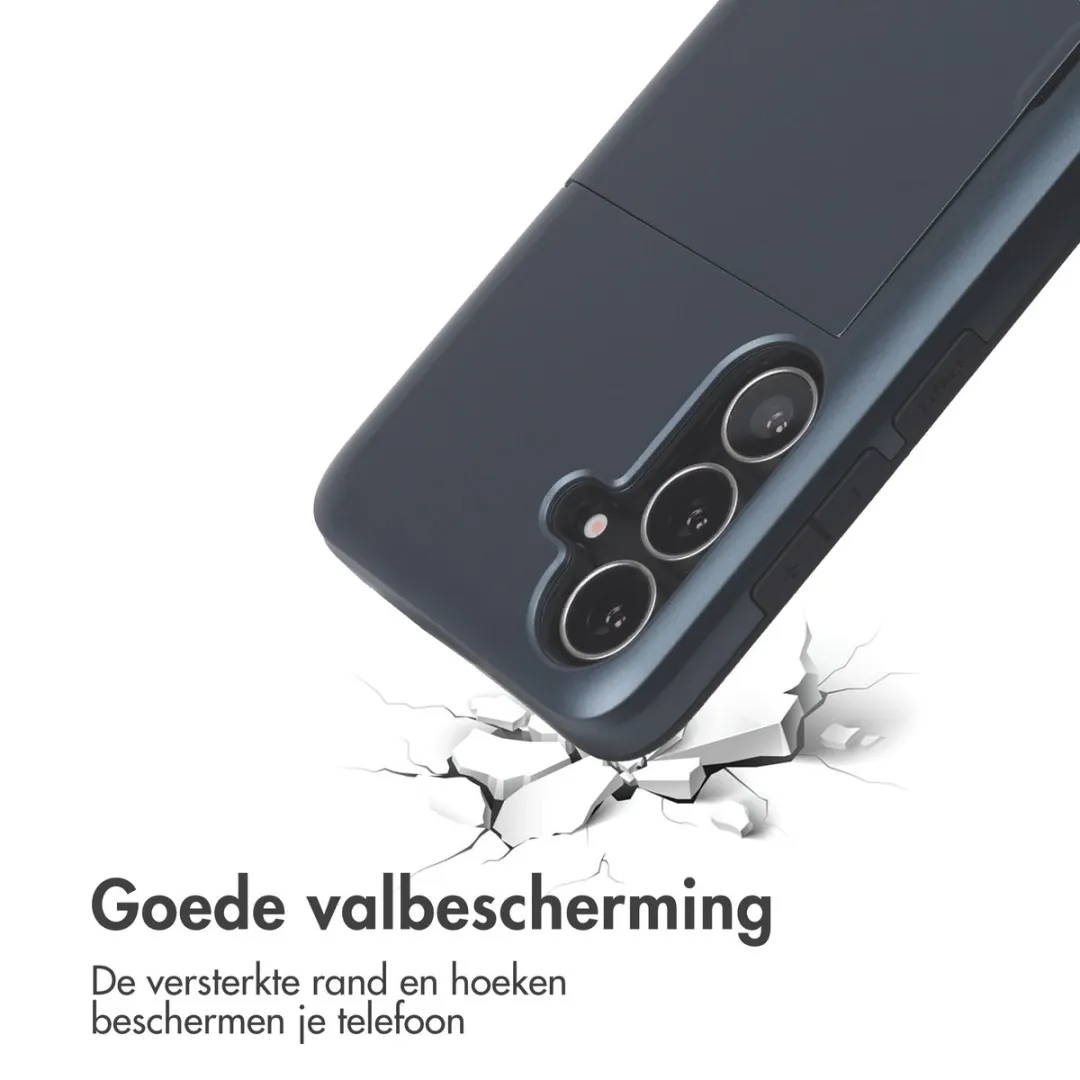 Imoshion Hoesje Samsung Galaxy S25 FE - Donkerblauw - 2 Pasjes